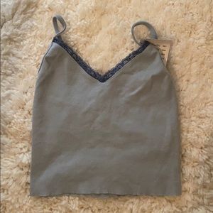 Brandy Melville blue lace tank